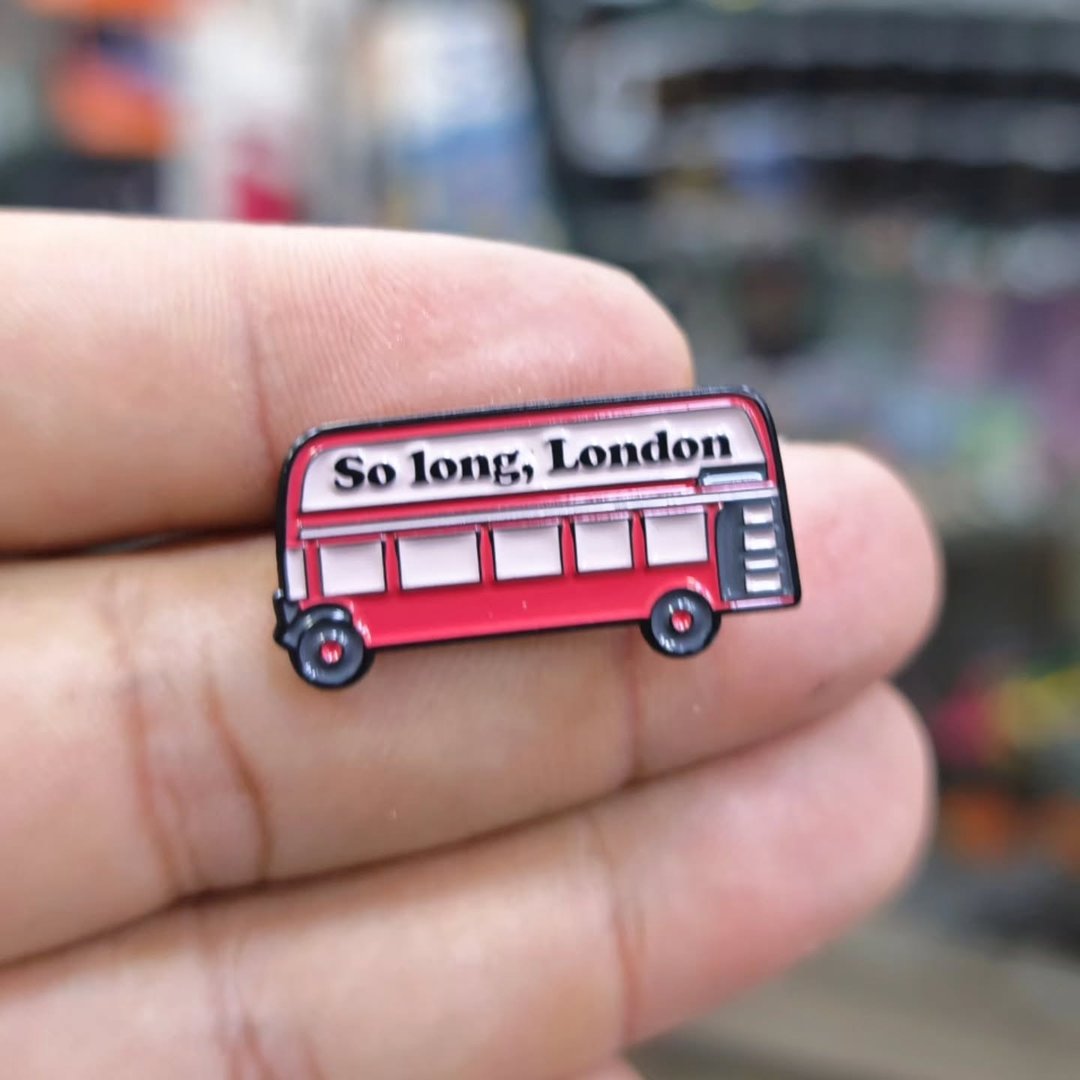 So Long Bus London Pins - Metal Pins