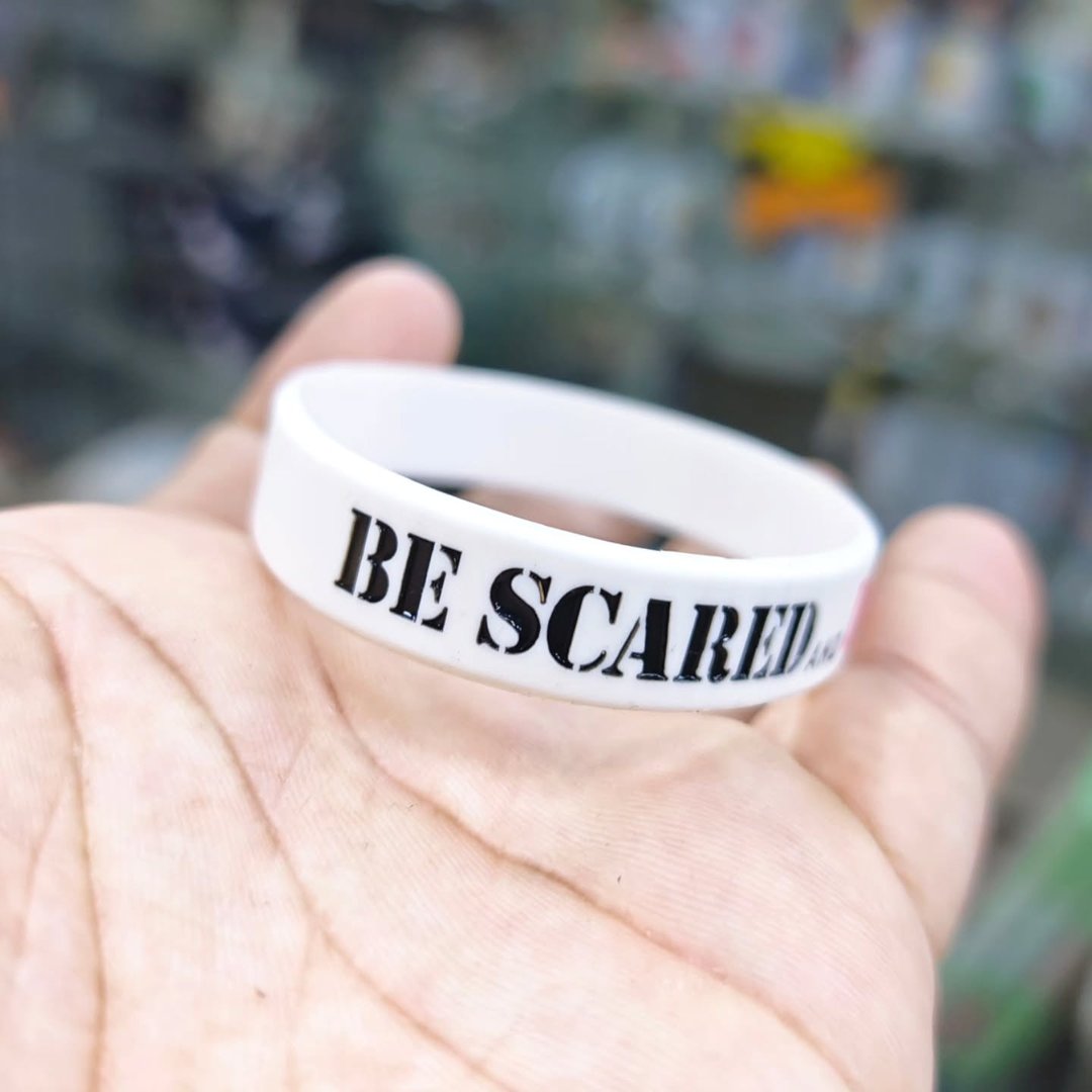 Be Scared Do It Anyway Silicone Bracelet - Bracelet