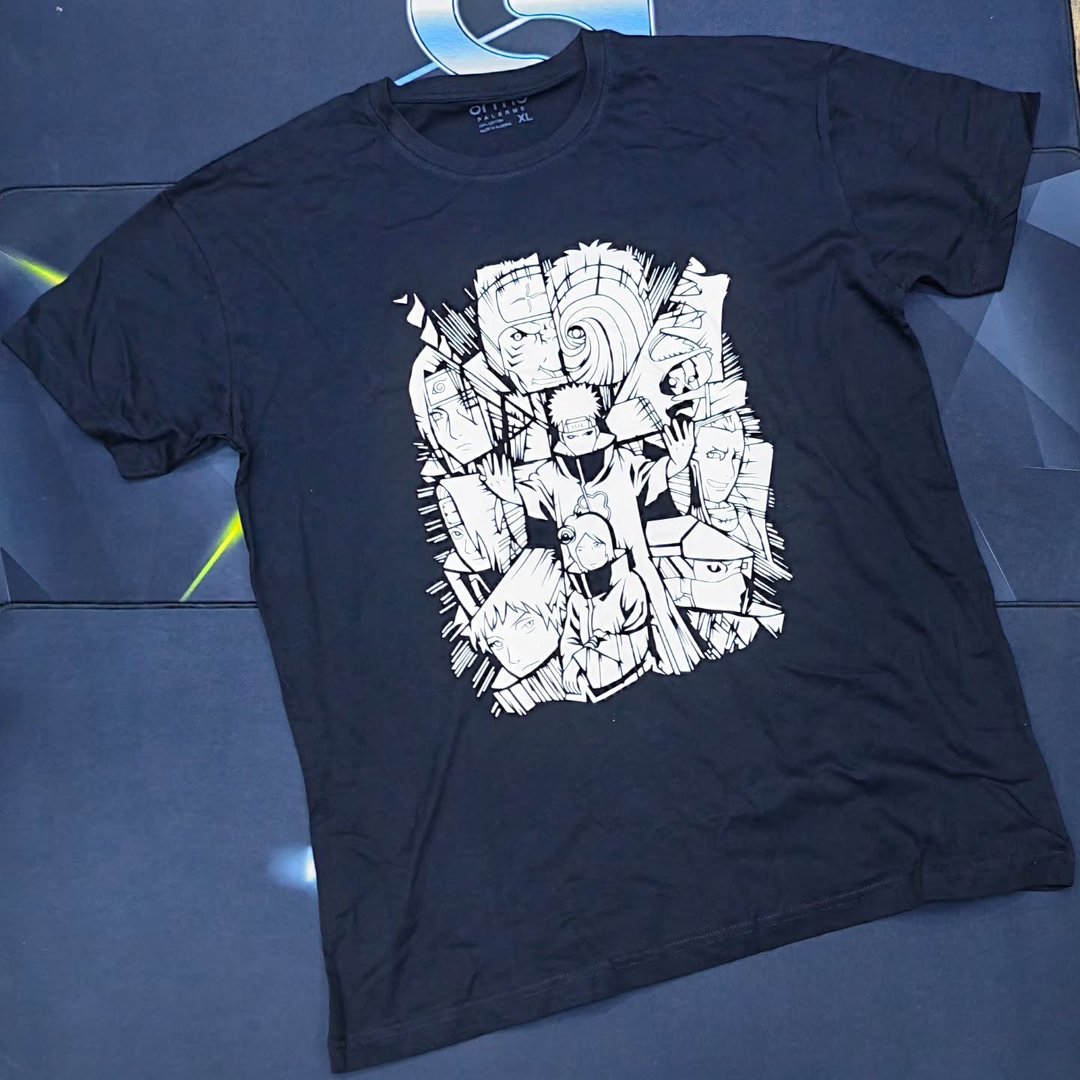 Naruto Taille XL Noir T-Shirt - T-Shirt