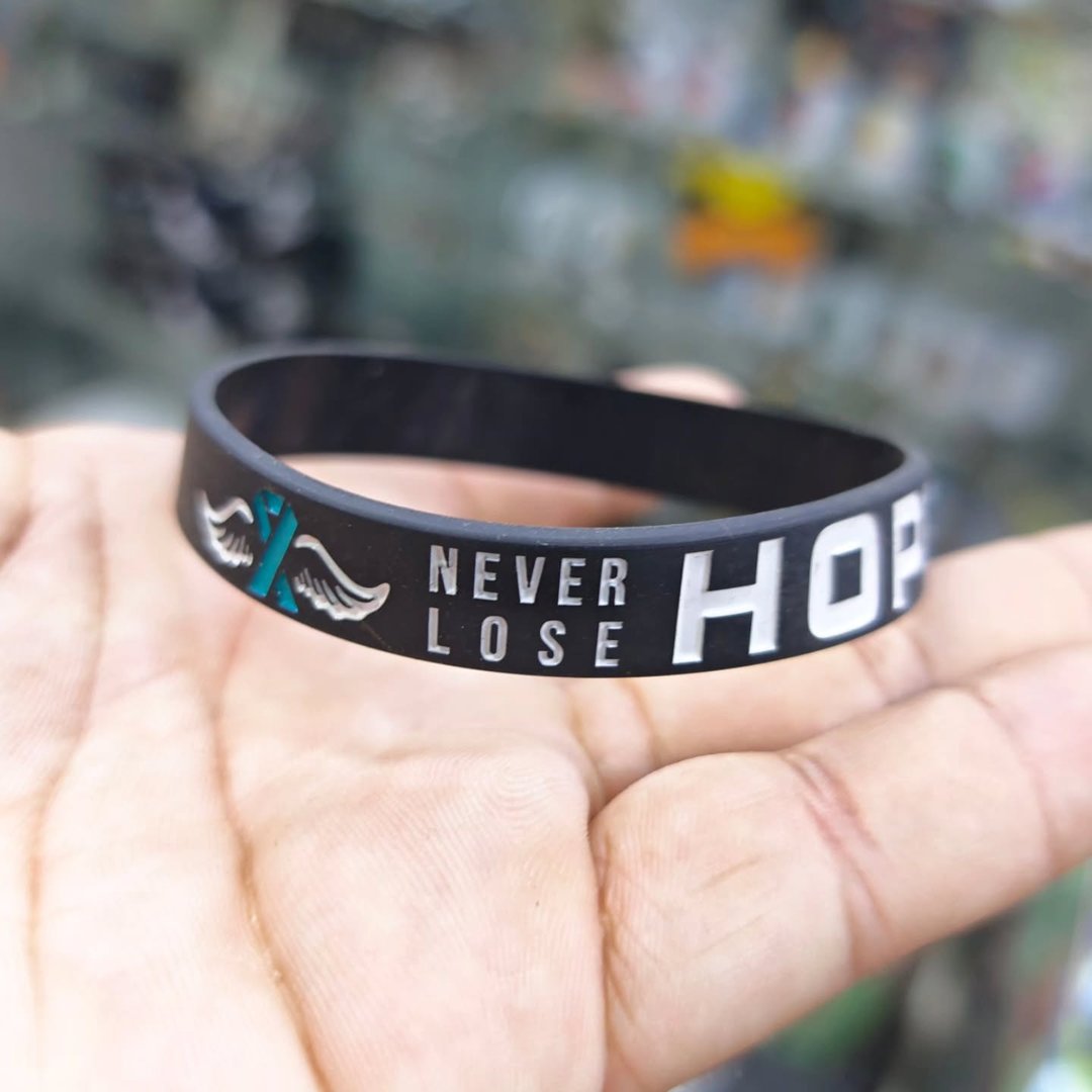 Never Lose Hope Awareness Silicone Bracelet - Bracelet