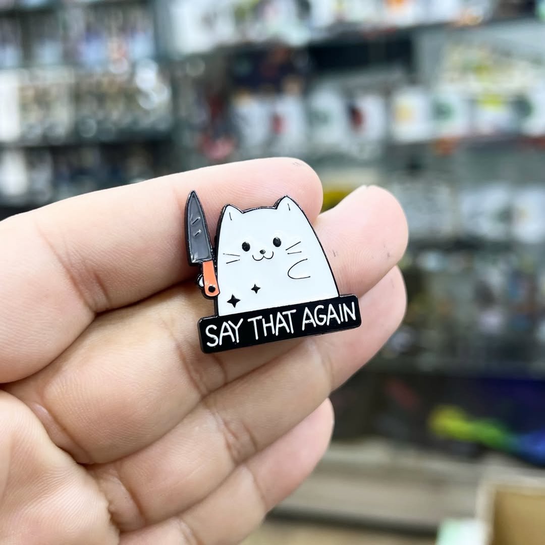 Say That Again Cat Pins - Metal Pins