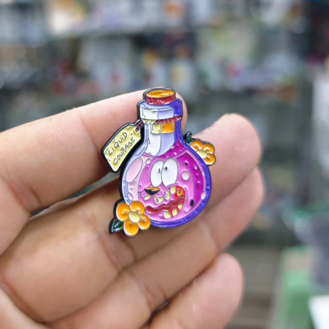 Cowardly Dog Pins - Metal Pins