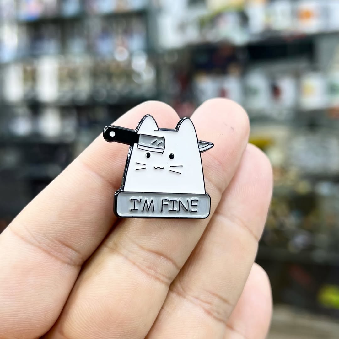 Im Fine Cat Pins - Metal Pins