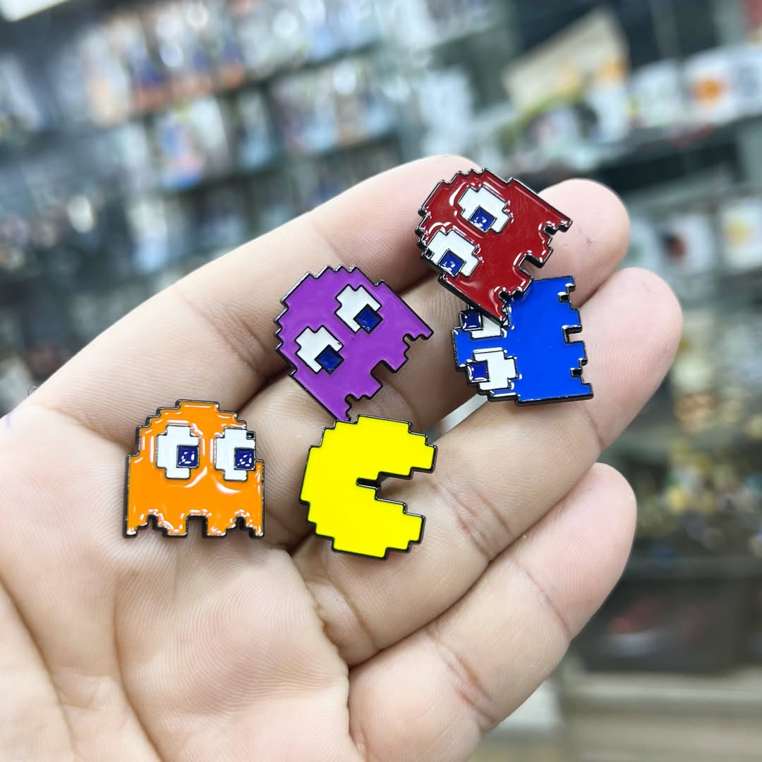 Pac Man Pins - Metal Pins