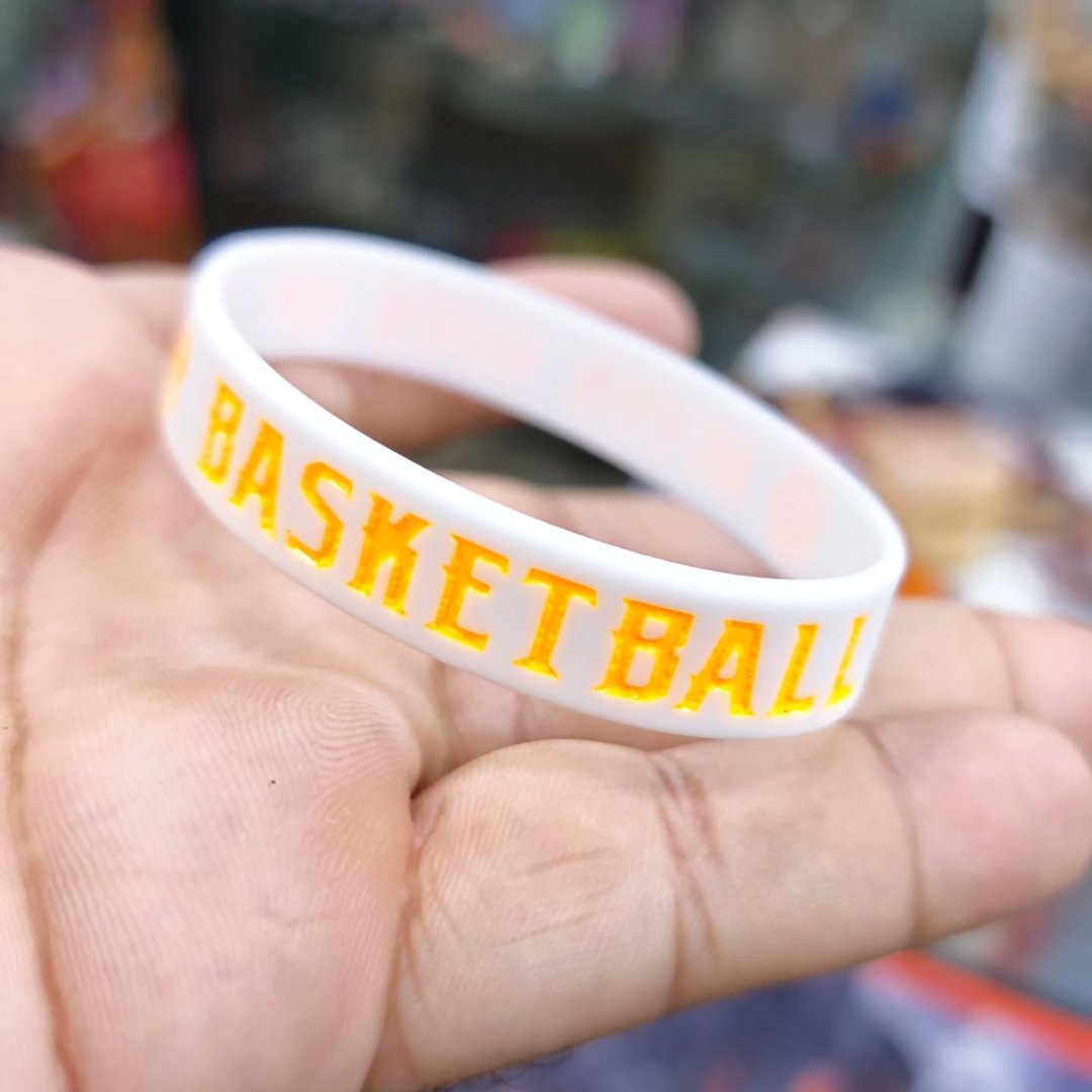 Basket Ball Never Give Up Silicone Bracelet - Bracelet
