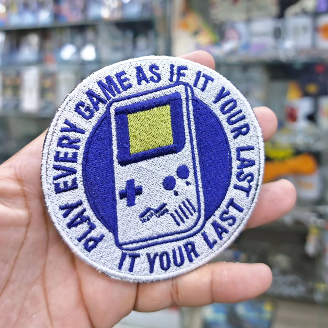 Embroidered Patch Game Boy Play Every Game 110 x 110 MM - Embroidered Patch
