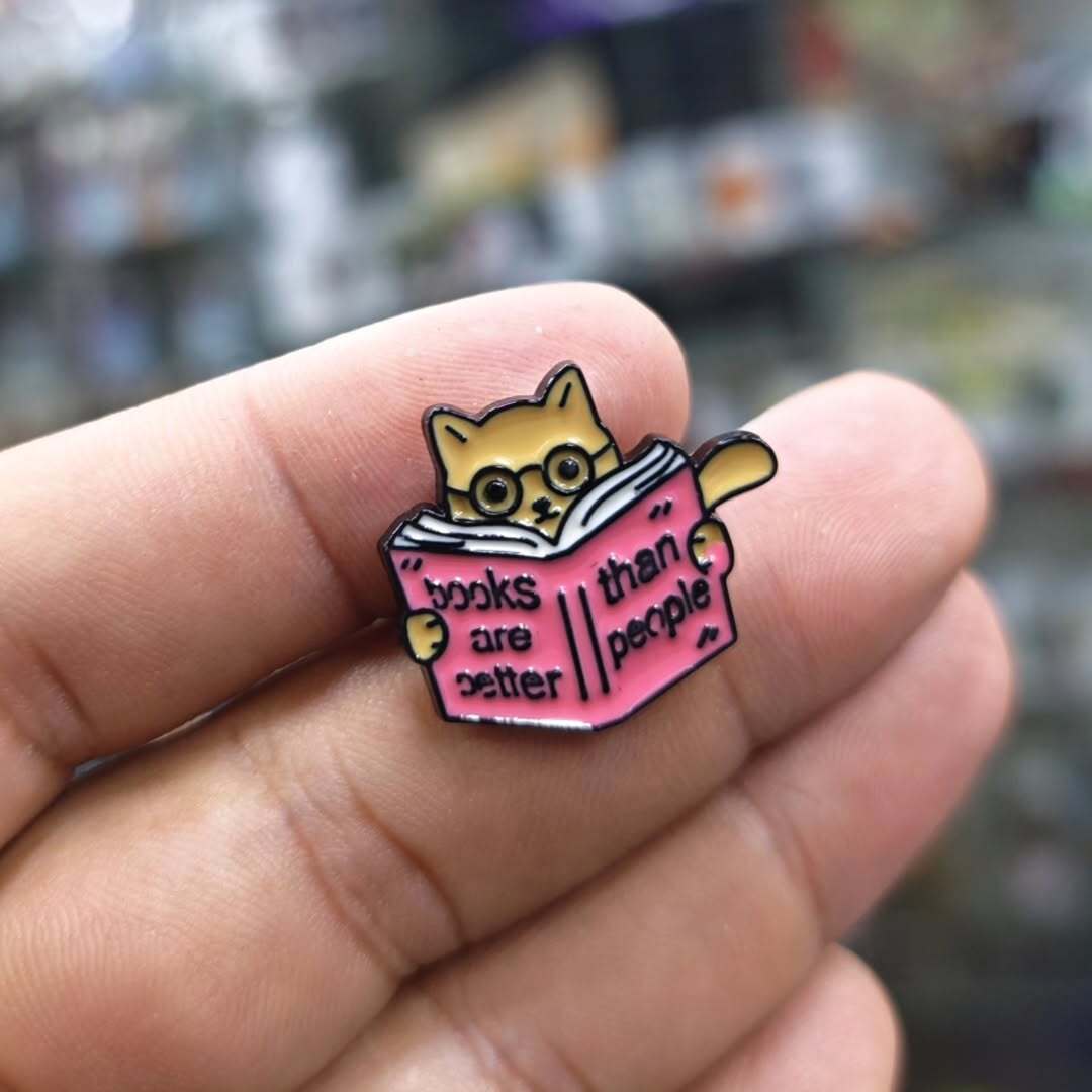 Books Are Better Than People Pins - Metal Pins