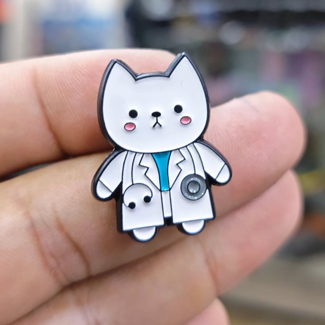 Medical Cat Pins - Metal Pins