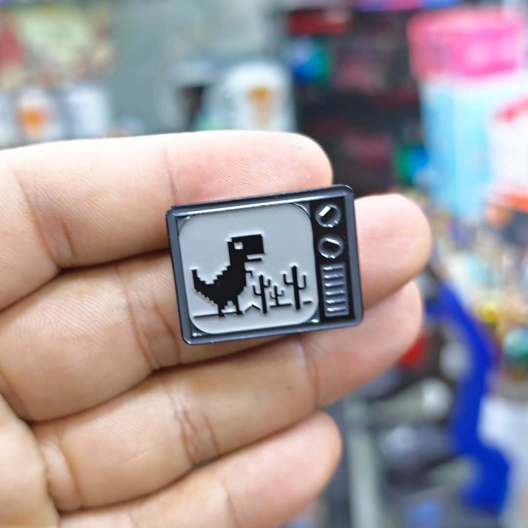 Dinosaur Error Pins - Metal Pins