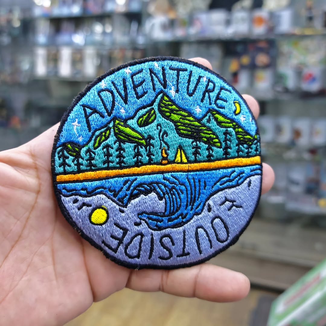 Embroidered Patch Outside Adventure 110 x 110 MM - Embroidered Patch