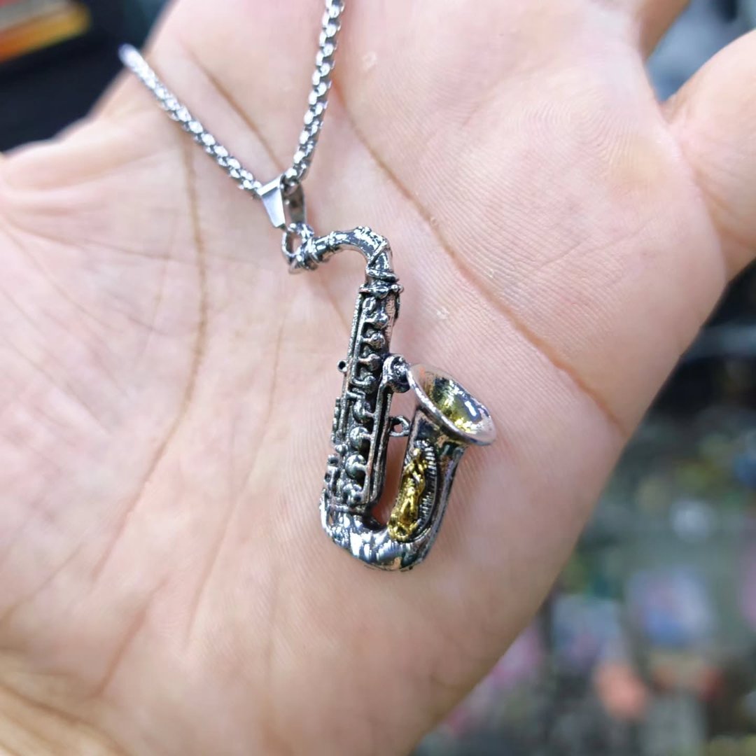 Saxophone Necklace - Necklace
