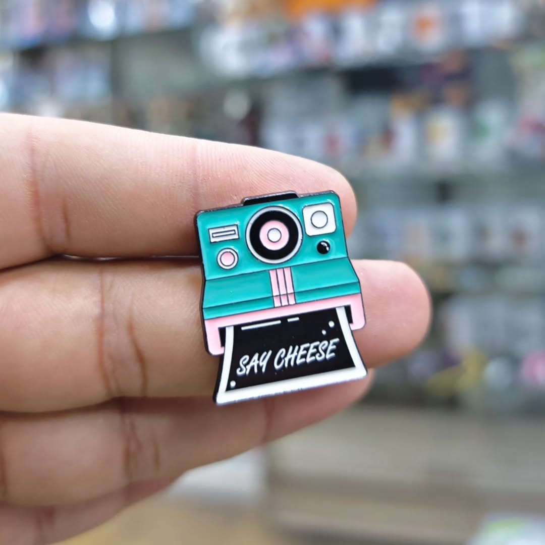 Polaroid Camera Say Cheese Pins - Metal Pins
