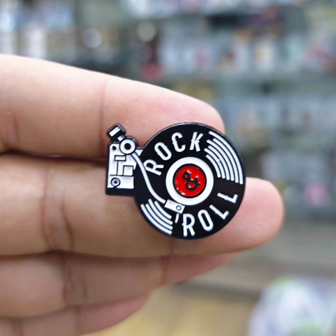 Disk Vynil Rock N Roll Old School Pins - Metal Pins