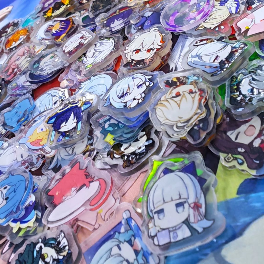 Pack of 100 Genshin Impact Acrylic Figures - Other