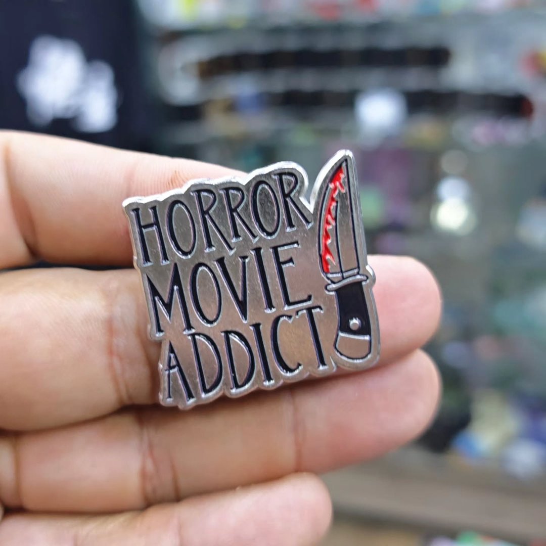 Horror Movie Addict Pins - Metal Pins