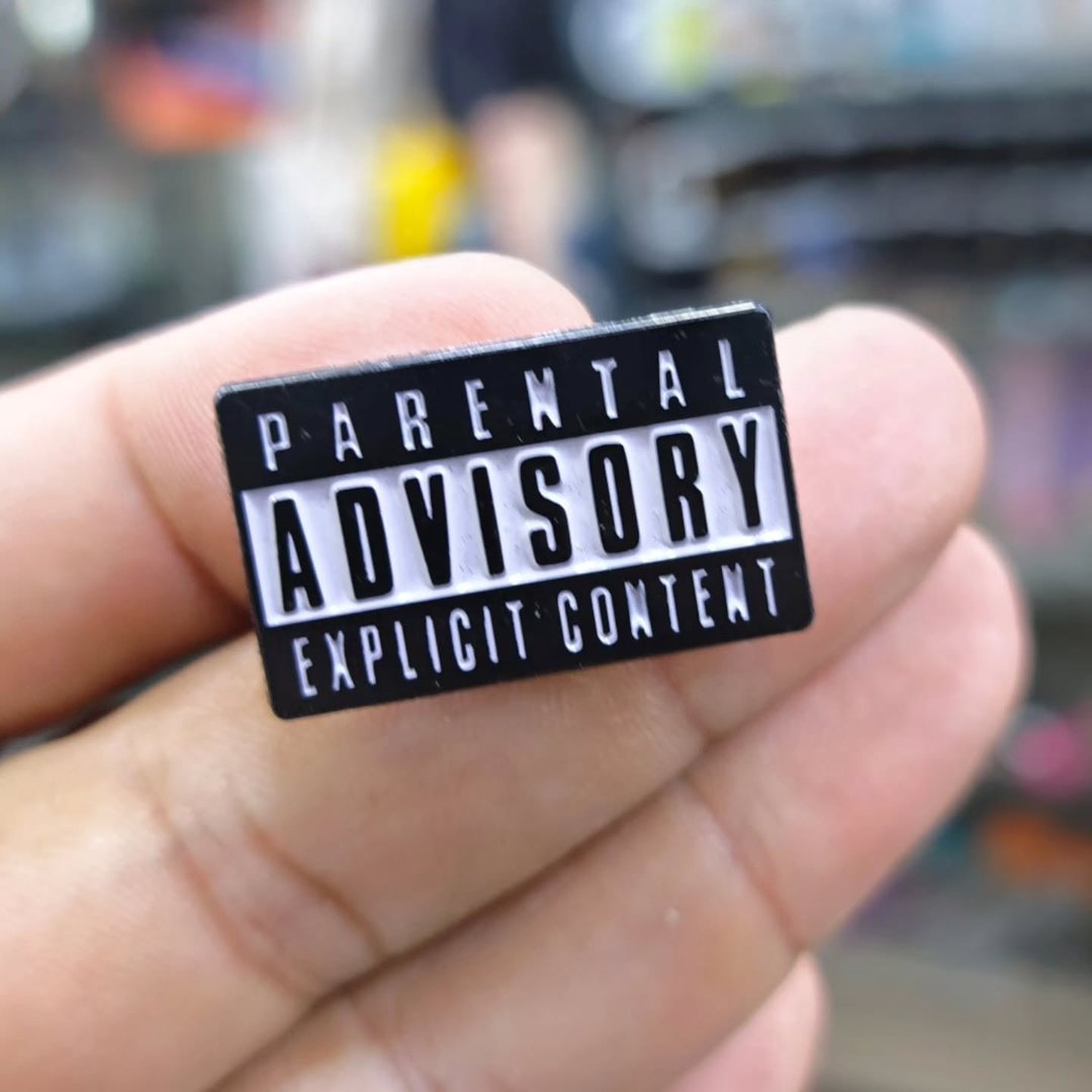 Parental Advisory Pins - Metal Pins