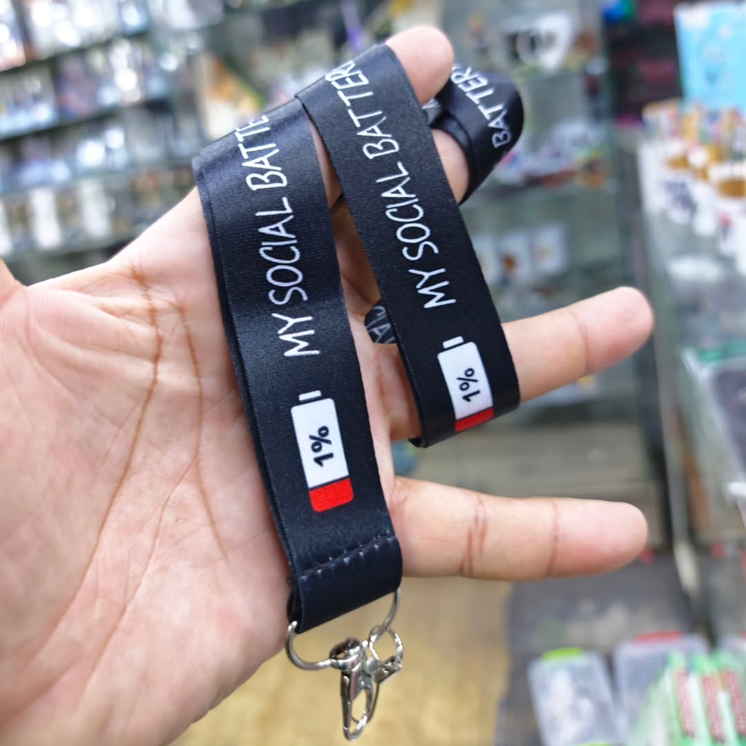 My Social Battery Smartphone Attachment Keychain - Keychain