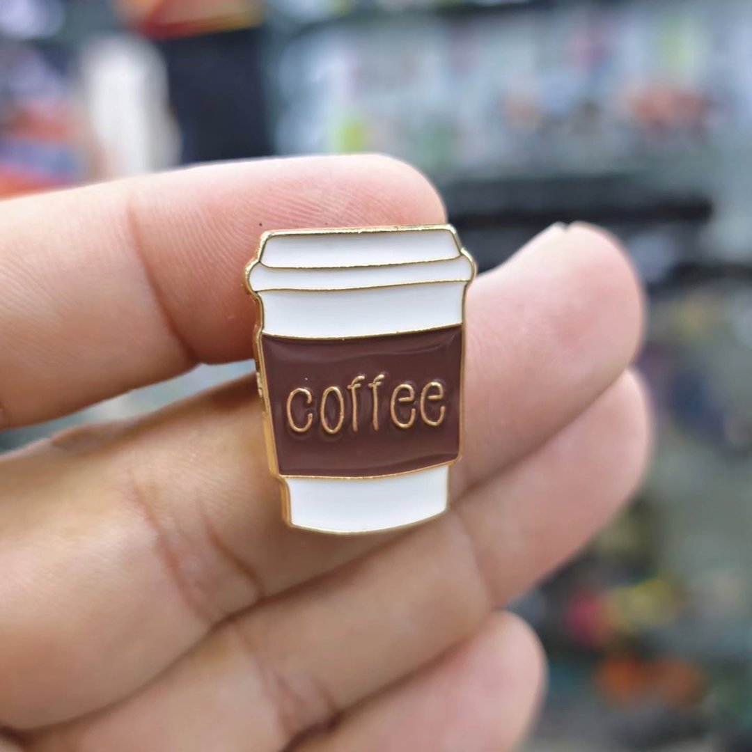 Coffee Cup Pins - Metal Pins