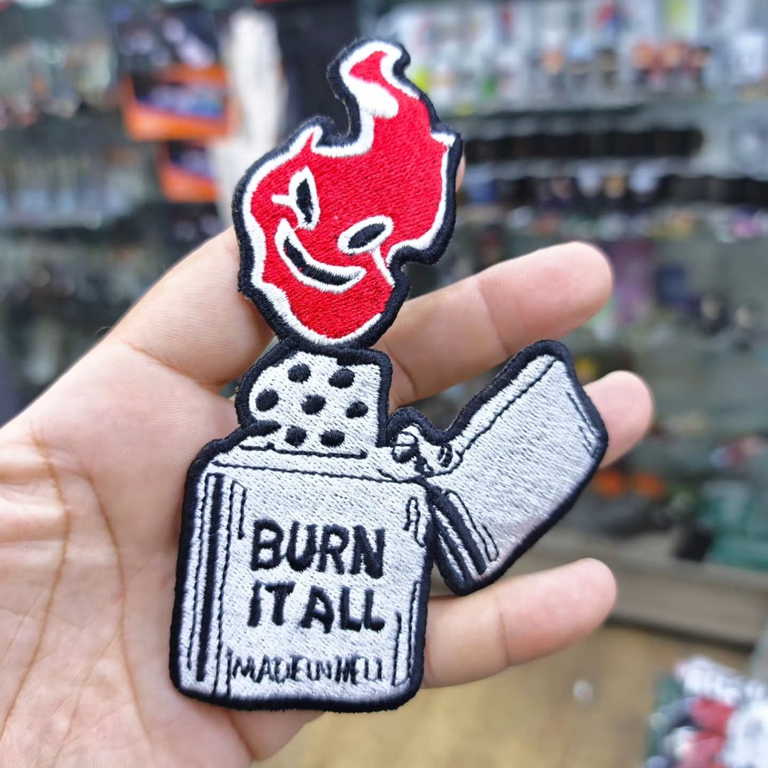 Embroidered Patch Burn It All 135x90 CM - Embroidered Patch