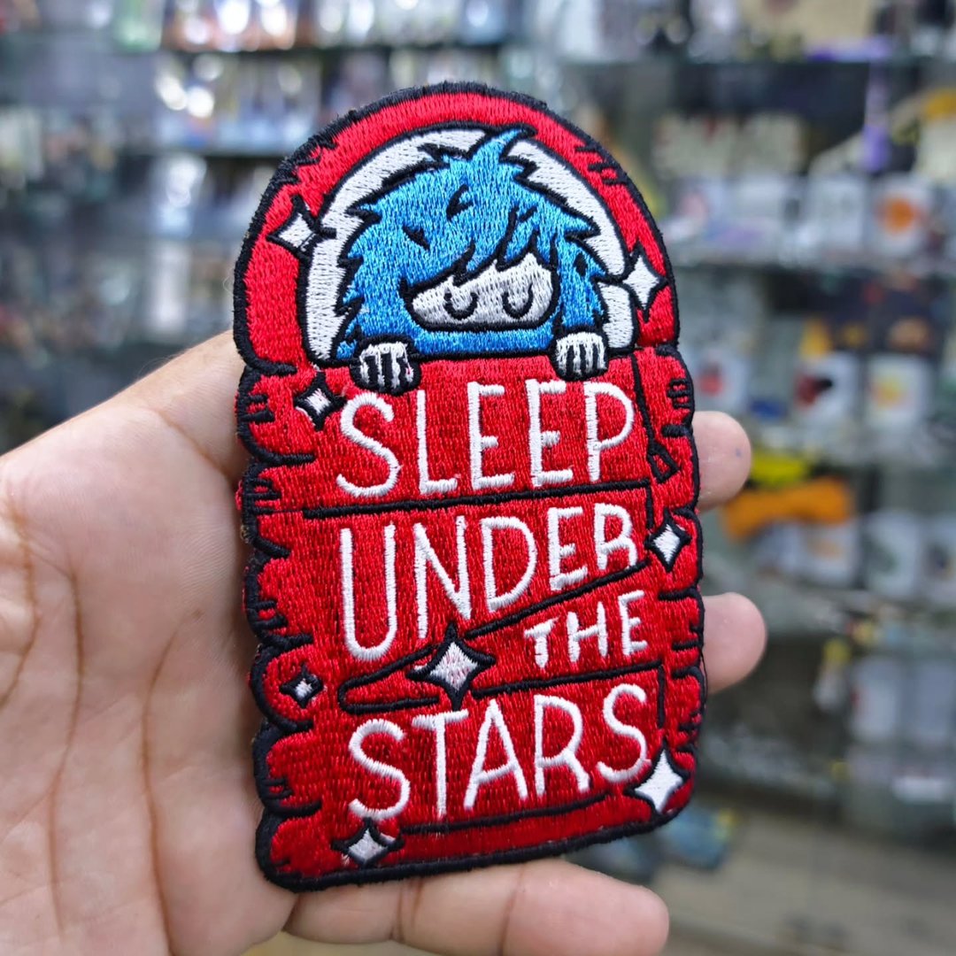 Embroidered Patch Sleep Under The Stars Travel 125 x 75 MM - Embroidered Patch
