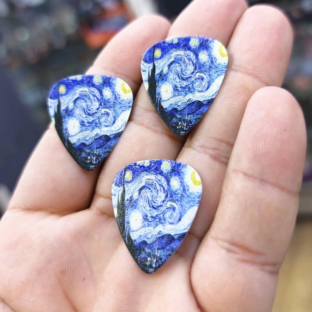 Guitar Pick Van Gogh Starry Night - Other