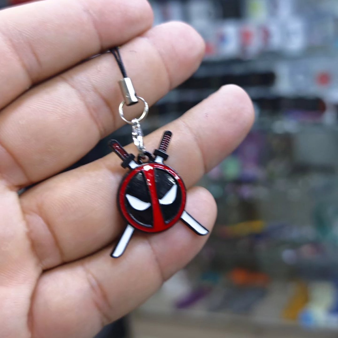Deadpool Marvel Smartphone Attachment Keychain - Keychain