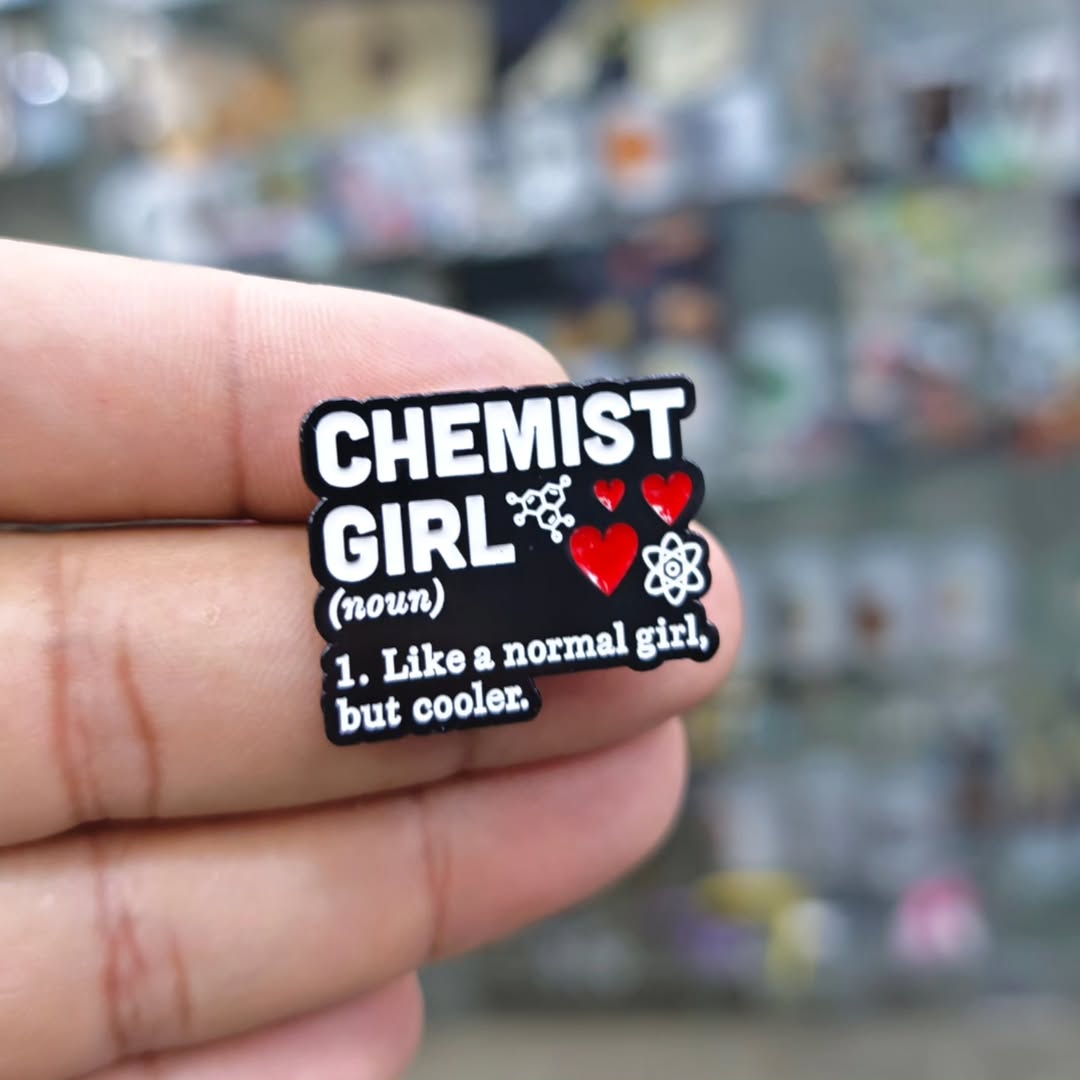 Chemist Girl Pins - Metal Pins