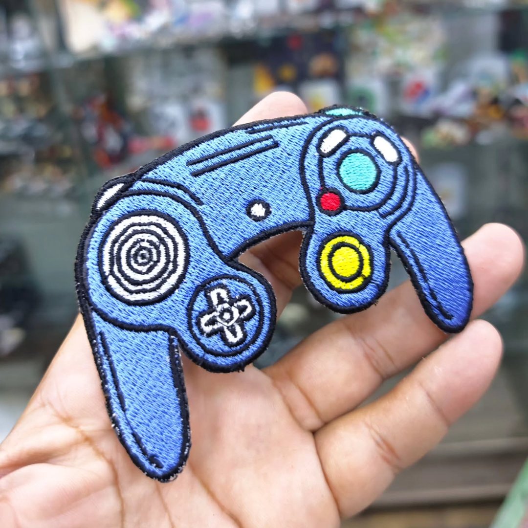 Embroidered Patch Manette Nintendo GameCube 100 x 80 MM - Embroidered Patch