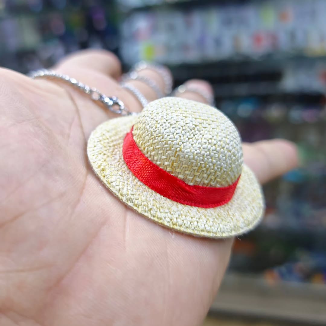 One Piece Necklace Luffy Hat - Necklace
