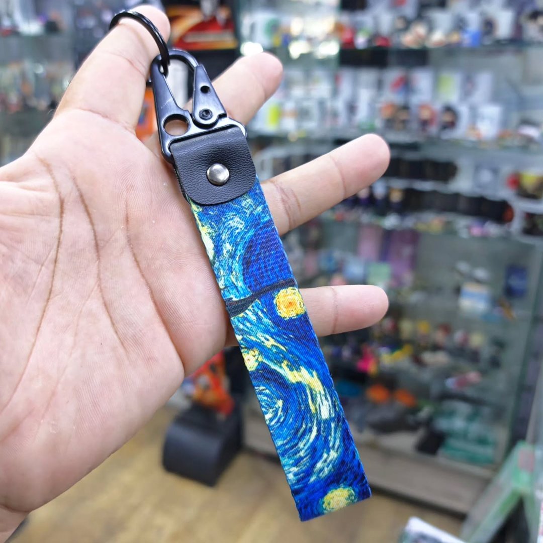 Van Gogh Starry Night Keychain - Keychain