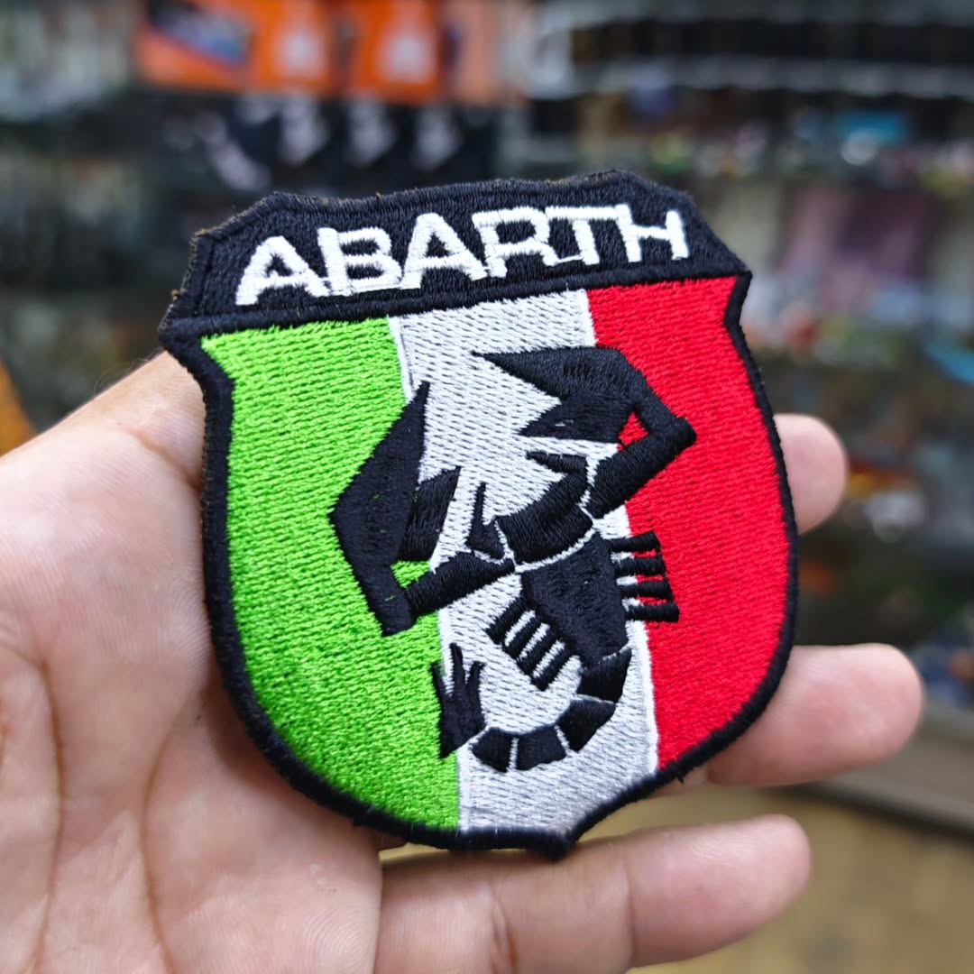 Embroidered Patch Abarth 90 x 80 MM - Embroidered Patch