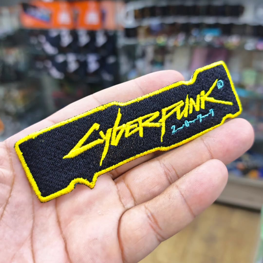 Embroidered Patch Cyber Punk 2077 115 x 20 MM - Embroidered Patch