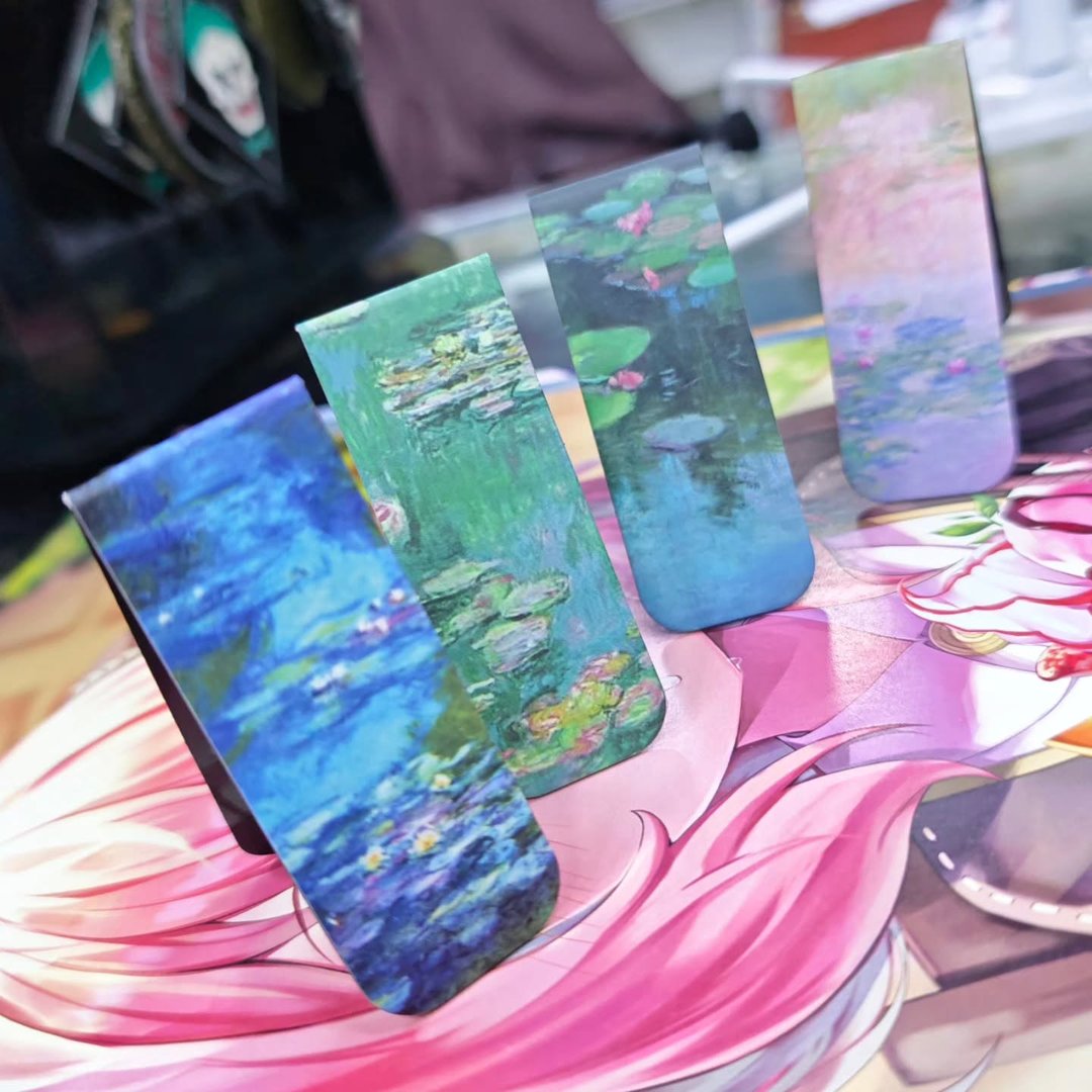 Pack of 4 Claude Monet Magnetic Bookmarks - Bookmark