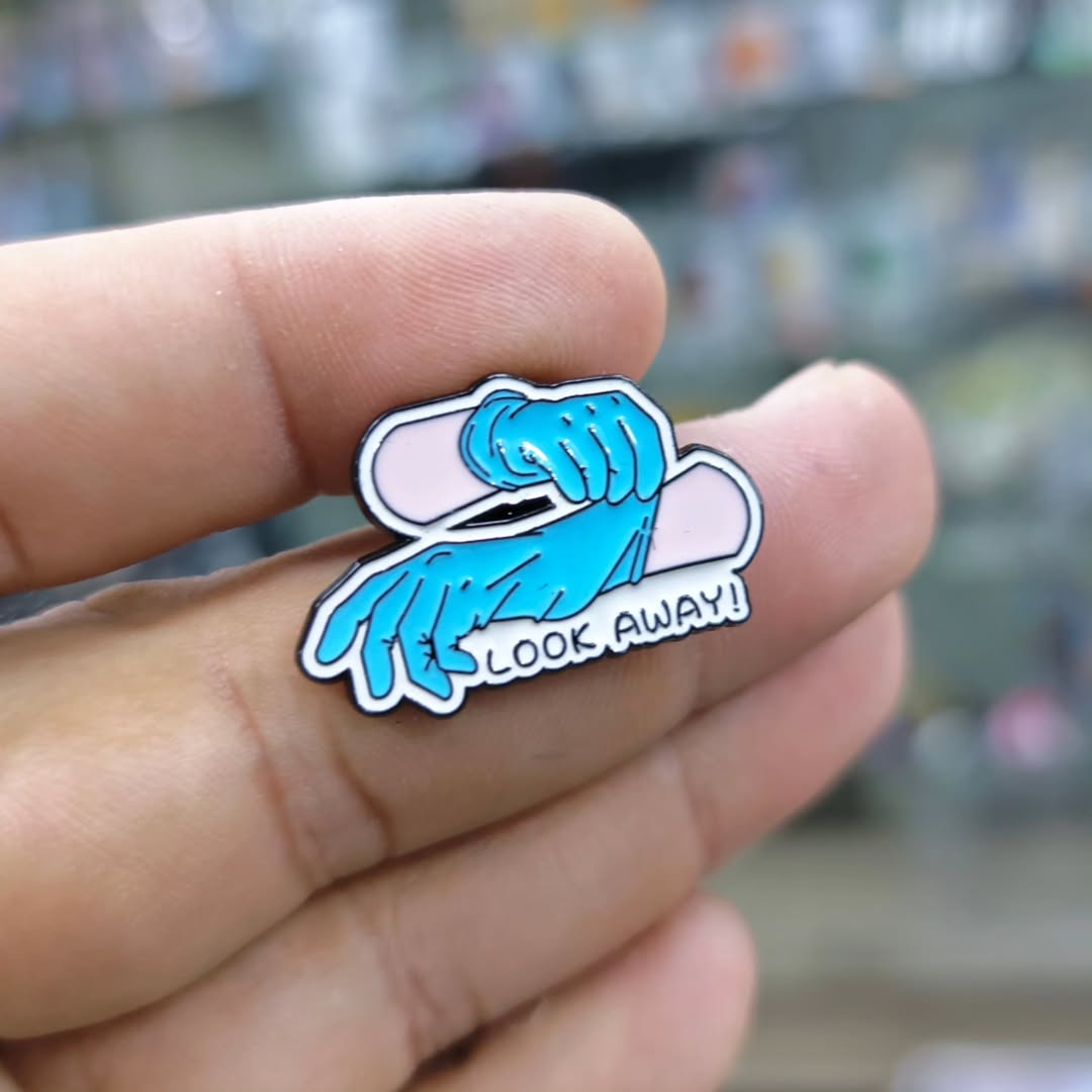 Look Away Medical Pins - Metal Pins