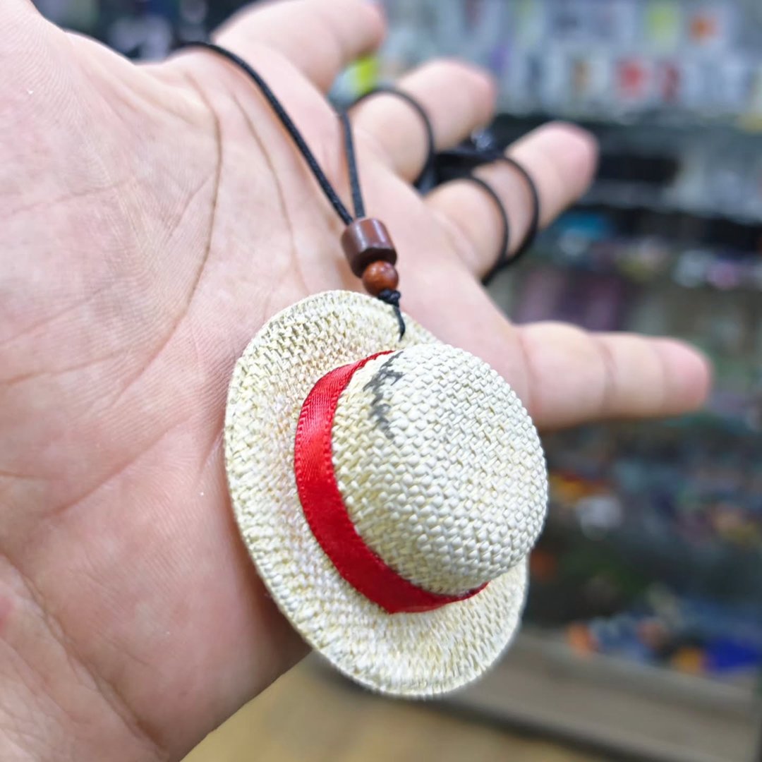 One Piece Necklace Luffy Hat - Necklace