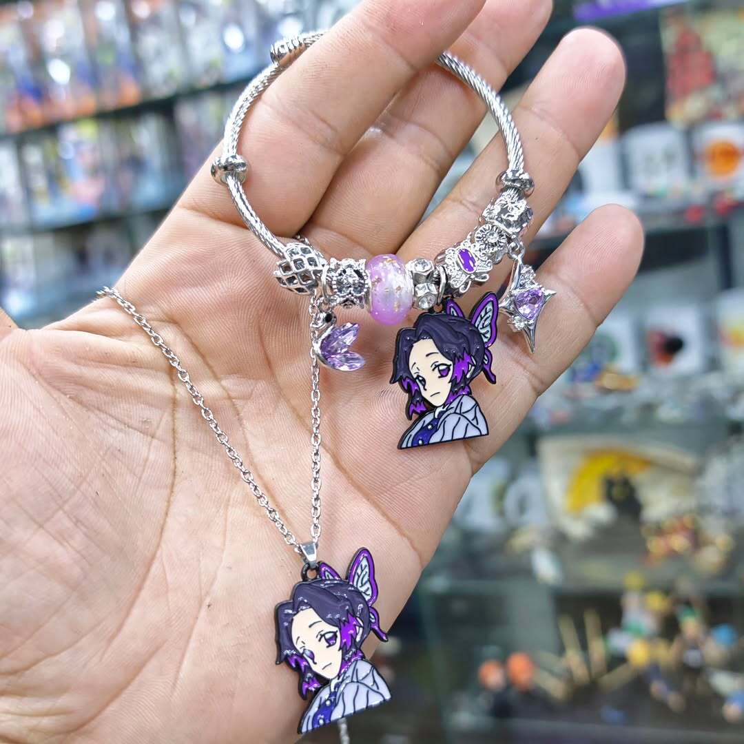 Demon Slayer Shinobu Necklace Bracelet - Necklace