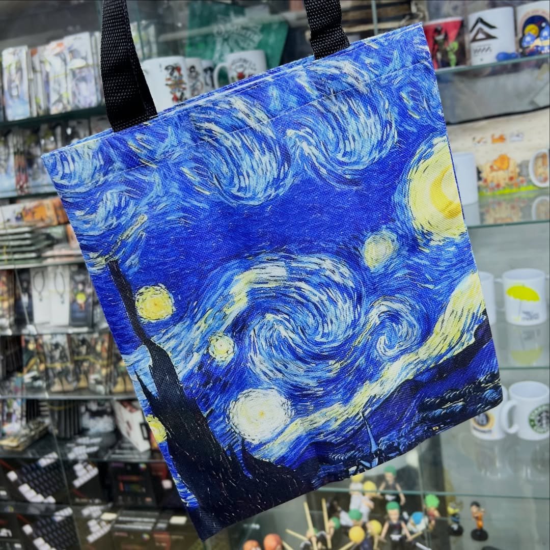Tote Bag Vangogh Stary Night #160 - Tote Bag