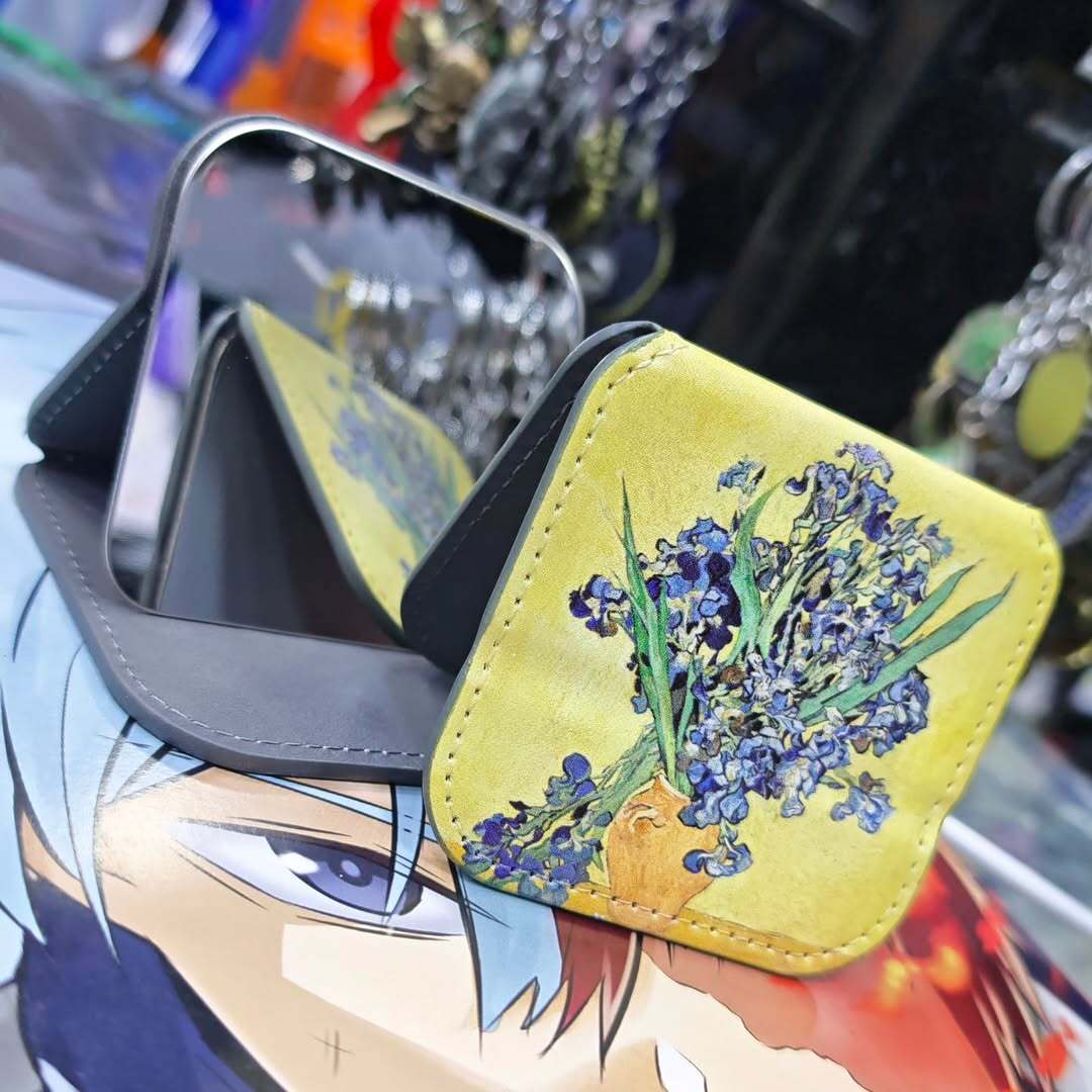 Van Gogh Pocket Mirror with Vase and Irises - Mirror